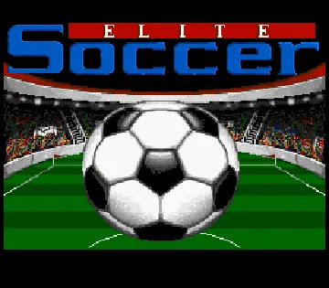 Elite Soccer (USA) screen shot title